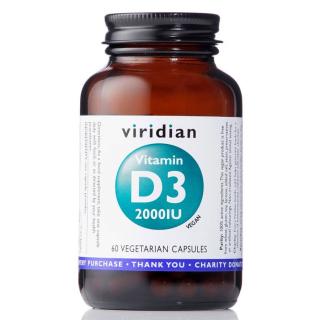 Viridian Vitamin D3 2000IU Kapsle: 60 ks