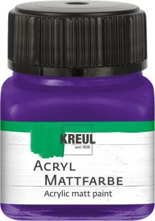 KREUL barva akrylová matná fialová 20 ml (KREUL barva akrylová matná fialová 20 ml)