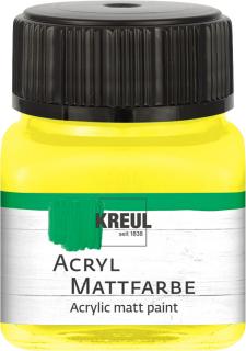 KREUL barva akrylová matná žlutá 20 ml (KREUL barva akrylová matná žlutá 20 ml)
