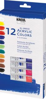 Sada akrylových barev 12 ks x 12 ml (Sada akrylových barev 12 ks)