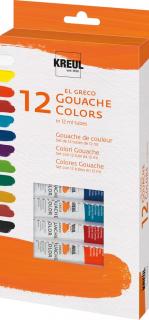 Sada kvašových barev 12 ks (Kvašové barvy 12 ks)