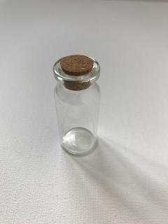 Skleněná lahvička 12 cm (Lahvička 12 cm)