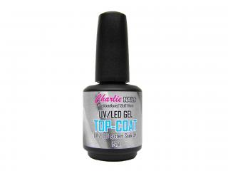 Charlie UV/LED Gel lak na nehty -Top coat 15ml. (poslední krok)