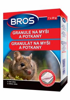 Bros - Granule na myši, krysy a potkany 140 g