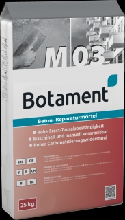 Botament M 03 - opravná malta Balení hmotnost: 25 kg