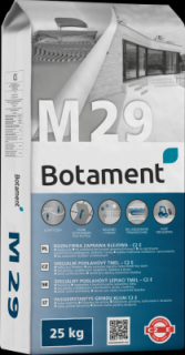 Botament M 29 - speciální podlahový tmel C2 E Balení hmotnost: paleta 42 pytlů = 1050 kg