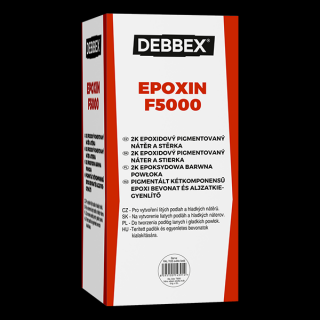 EPOXIN F5000, pigmentovaný dvousložkový epoxidový nátěr a stěrka pro finální nášlapnou vrstvu. Barva: RAL 1015 slonová kost světlá, Hmotnost: 6 kg…