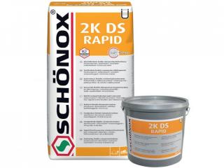 SCHÖNOX 2K DS RAPID, 17,5kg - rychle tvrdnoucí flexibilní cementová hydroizolační stěrka