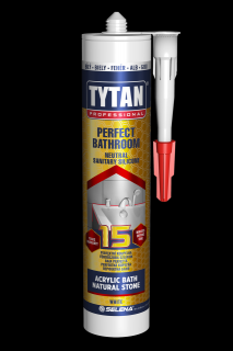 TYTAN Perfektní koupelna – neutrální sanitární silikon Balení objem: 12 ks kartuše 280 ml, Barva: bílá