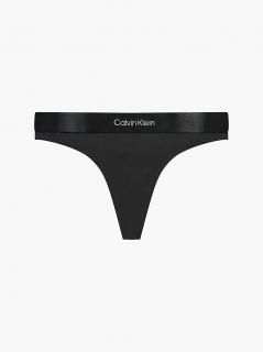 Bezešvé bavlněné Tanga Calvin Klein Barva: Černá, Velikost: L