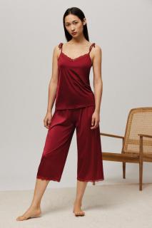 Dámské elegantní pyžamo Ruby 10458 Ysabel Mora Barva: Červená, Velikost: XL