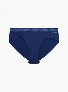 Dámské modré kalhotky z mikrovlákna Calvin Klein Barva: Modrá, Velikost: L