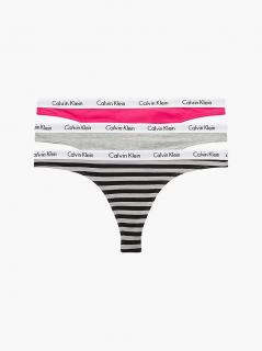 Dámské Tanga Calvin Klein 3pack Barva: Mix, Velikost: L