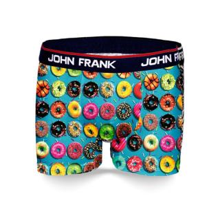 Pánské boxerky blue donuts John Frank Barva: Modrá, Velikost: L