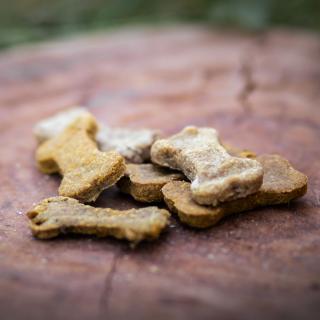 Sušenky pro psy se zvěřinou a dýní velikost: 100 g