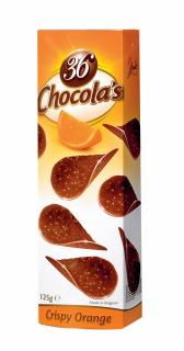 Belgické čokoládové chipsy Hamlet - Pomerančové, 125 G
