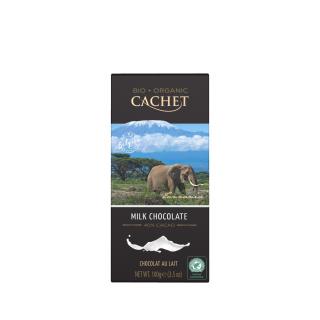 Tabulková čokoláda Cachet - BIO mléčná 40%, 100 G