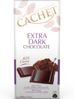 Tabulková čokoláda Cachet - Extra hořká 85%, 100 G