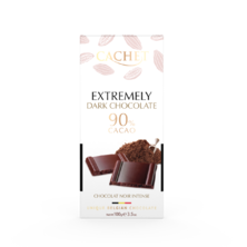Tabulková čokoláda Cachet - Extra hořká 90%, 100 G