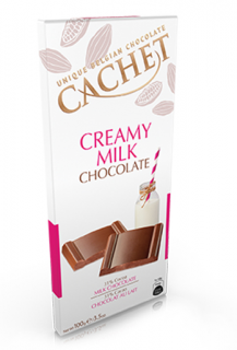 Tabulková čokoláda Cachet - Mléčná, 100 G