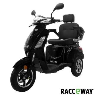 Elektrický tříkolový vozík RACCEWAY VIA, černý lesklý (Racceway)