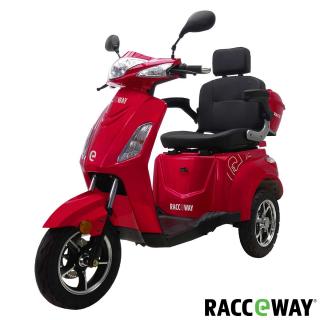 Elektrický tříkolový vozík RACCEWAY VIA, vínový lesklý (Racceway)
