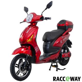 Elektroskútr RACCEWAY E-MOPED, červený-lesklý s baterií 20Ah (Racceway)