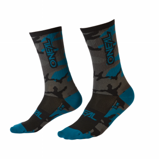 MTB ponožky CAMO šedá/modrá/černá ( 39-42
