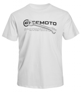 Tričko CFMOTO Wrench - bílá, 3XL