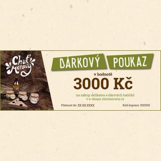 Dárkový poukaz 3000,- Kč