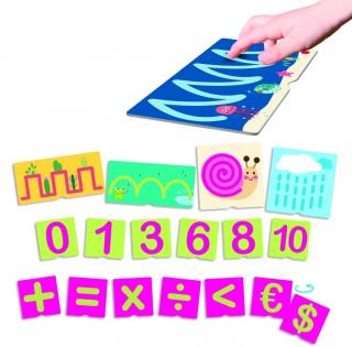 Hmatové kartičky na výuku psaní s čísly