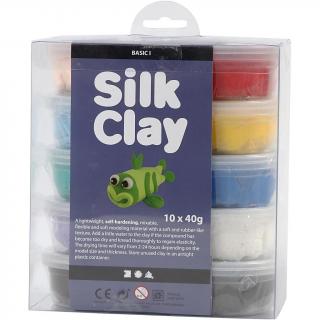 Kreativní tvarovací hmota Silk Clay (10 barev)