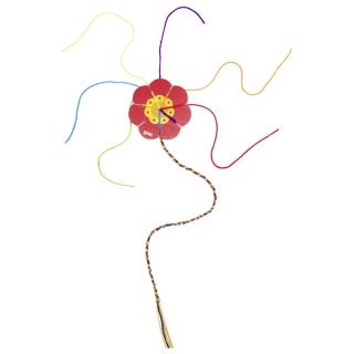 Květinka na tkaní provázku - 7 bavlnek, 10 cm