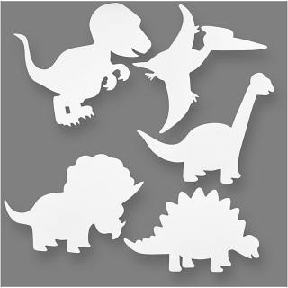 Papírové šablony ke kreativní tvorbě dinosaurů - 16 kusů