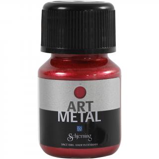 Perleťová třpytivá barva, červená, 30 ml