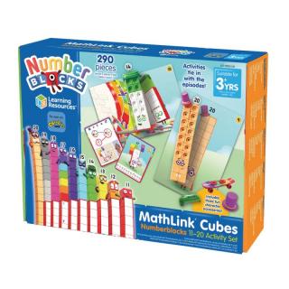 Set aktivit - Matematické kostky a bloky Mathlink® Cubes Numberblocks 11-20