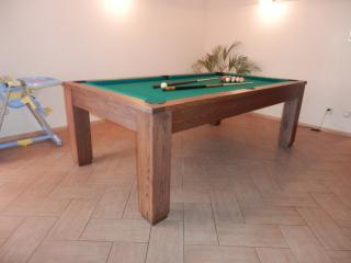 Kulečník billiard Furniture 7ft 200x100 cm  - celomasivní DUB , břidlice