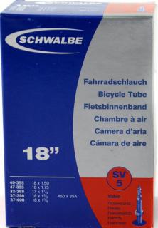 Duše Schwalbe 18 x1.50-1 3/8 (40-355/37-400) SV5 galuskový v.