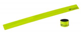 Reflexní pásek samonavíjecí 38 cm, žlutý