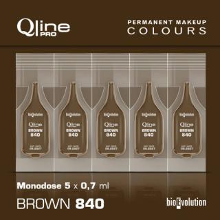 BROWN 840 světle hnědá teplá 5x0,7ml