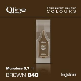 BROWN 840 sytá hnědá teplá 0,7ml