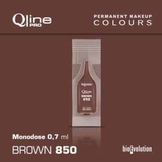 BROWN 850 tmavě hnědá teplá 0,7ml