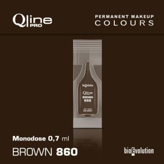 BROWN 860 černohnědá grafitová 0,7ml