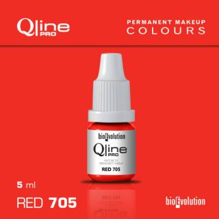 RED 705 teplá pastelově červená 5ml