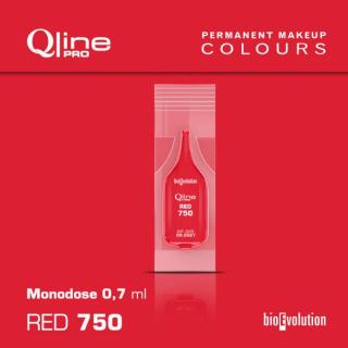 RED 750  intenzivní sytá červená 0,7ml