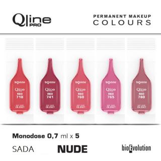 Sada NUDE RED  5x0,7 ml