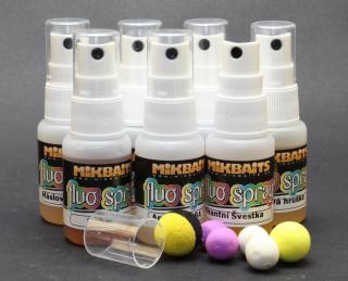 Mikbaits Fluo spray 30ml - Zrající banán