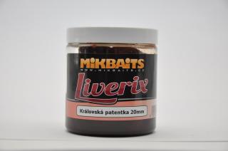 Mikbaits Liverix boilie v dipu 250ml - Královská patentka 16mm