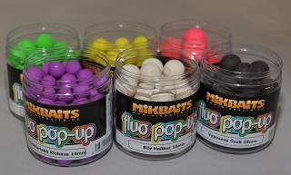 Mikbaits Plovoucí fluo boilie 250ml - Zrající banán 14mm