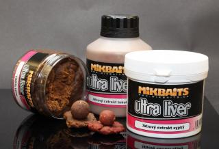 Mikbaits Ultra Liver 250ml - Obalovací extrakt 1+1 (sypký+tekutý)